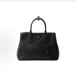 PRADA普拉达 Galleria 单肩斜挎⼿提包 ⼤号 ⼥款 ⿊⾊